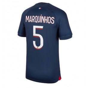 Paris Saint-Germain Marquinhos #5 Domaci Dres 2023-24 Kratak Rukavima